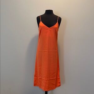 Orange Slip Dress